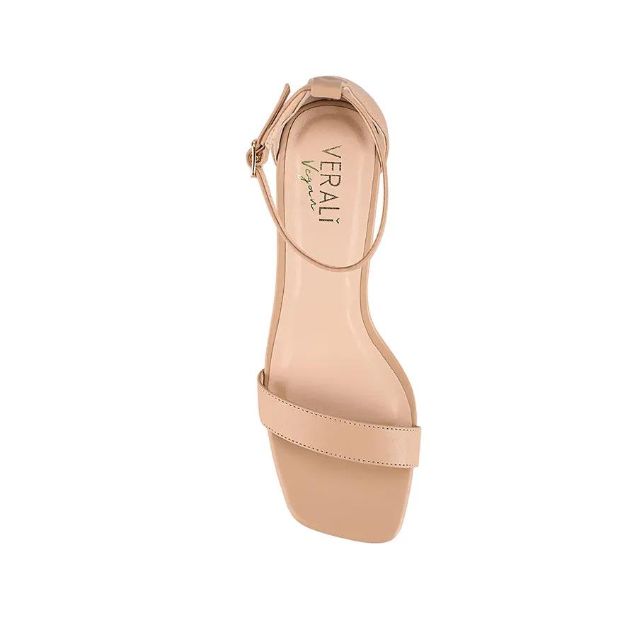 Street Cool Scandi Clean Neeka Block Heel Sandals - Nude
