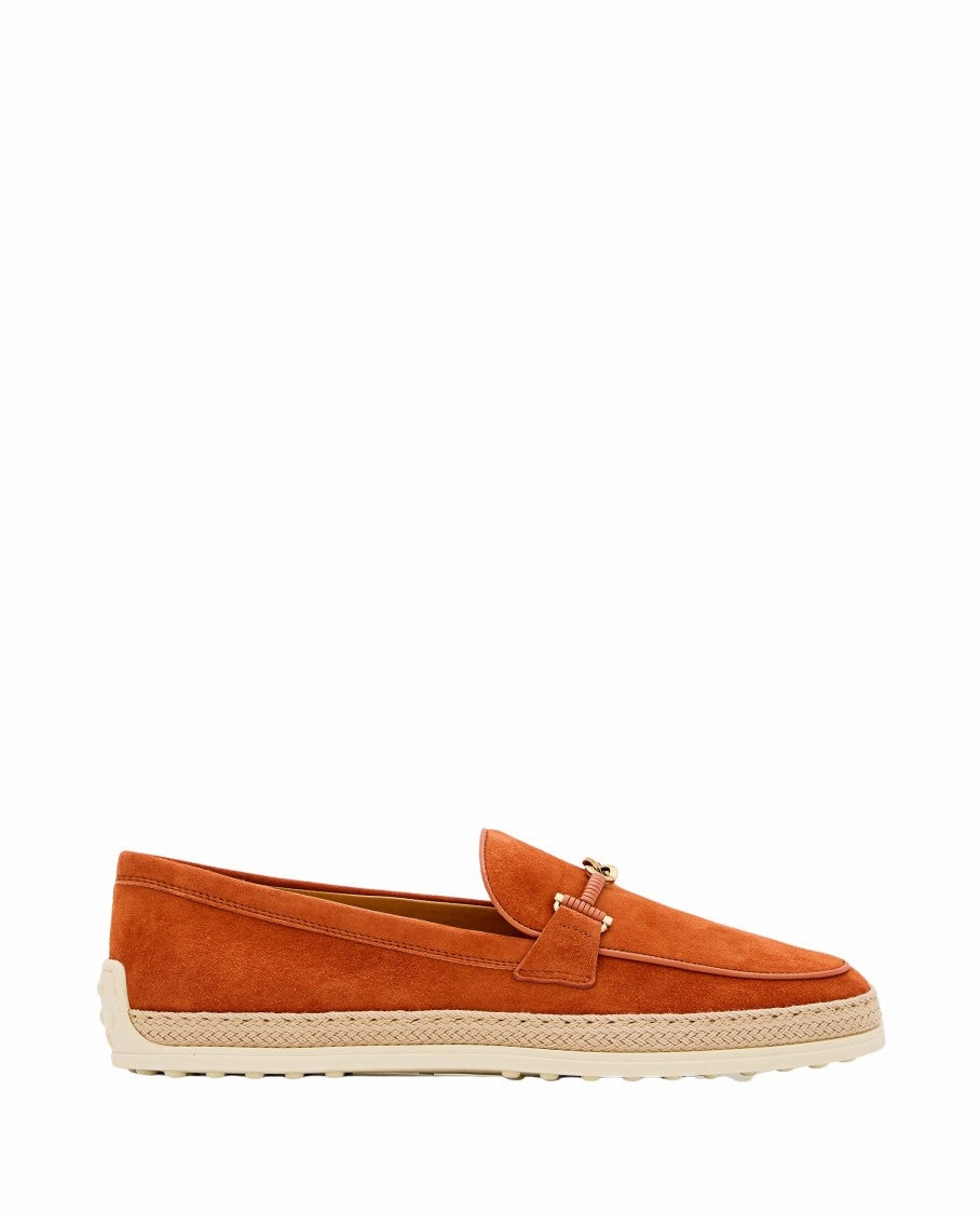 Suede Loafers With Refined Metal Detailing Soft Pace