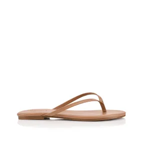 Tori Thongs - Dark Camel Tan Picnic Spot Storm Sky