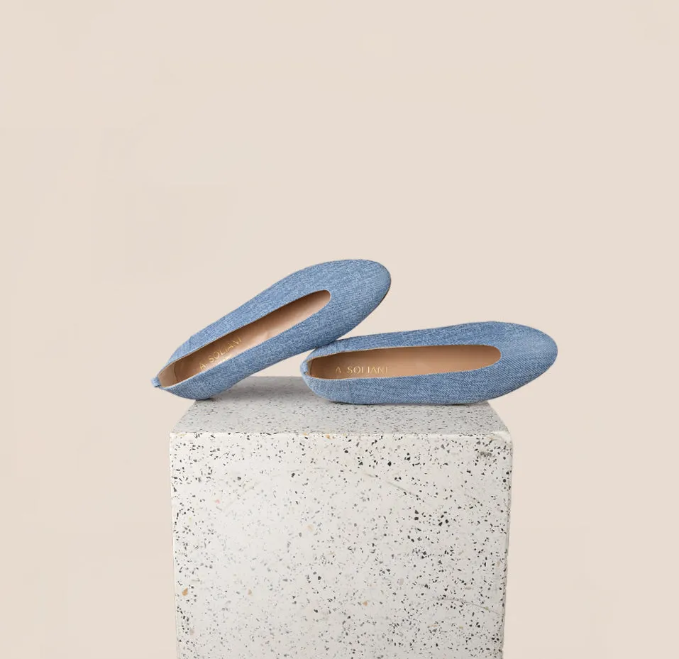 Simple Step Trendy Look Scala - Blue Twill (Removable Ties)