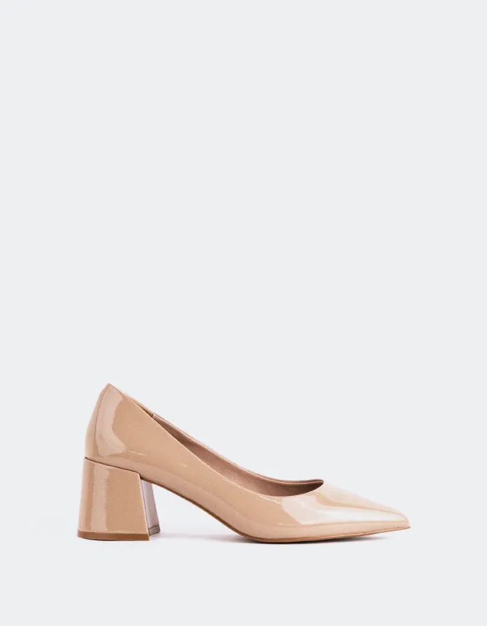 Josephine Nude Patent Traction Outsole Creative Mood