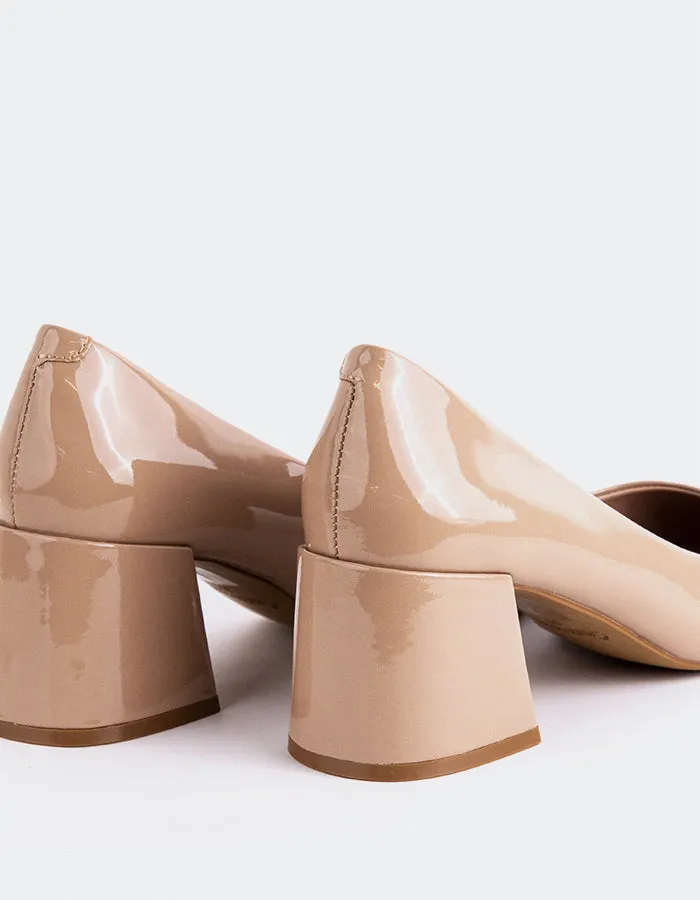 Pivot Point Classic Bridal Sandals Josephine Nude Patent