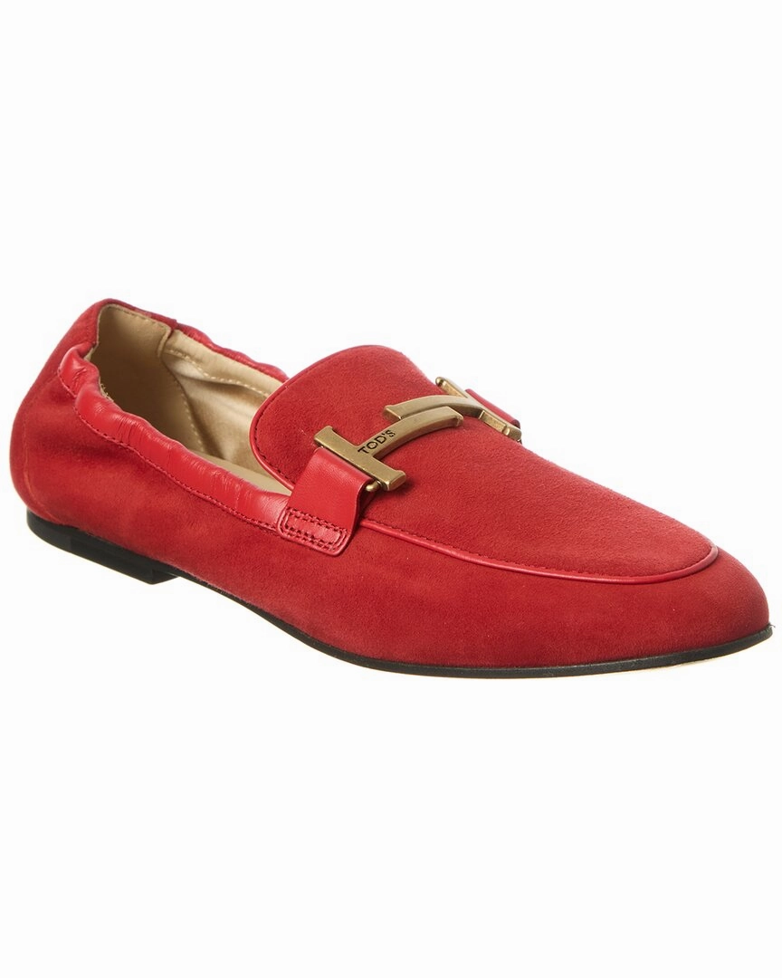 TOD??s Suede Loafer Balanced Motion subtle style
