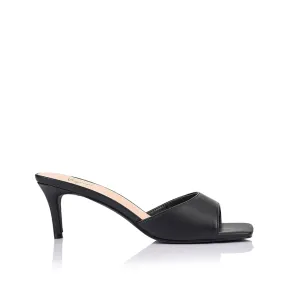 Tabitha Heeled Mules - Black quick dry