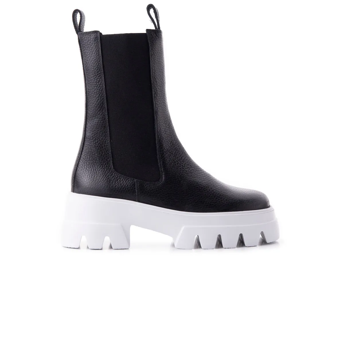 Neutral Look All Season Tacoma Black Leather/White Sole