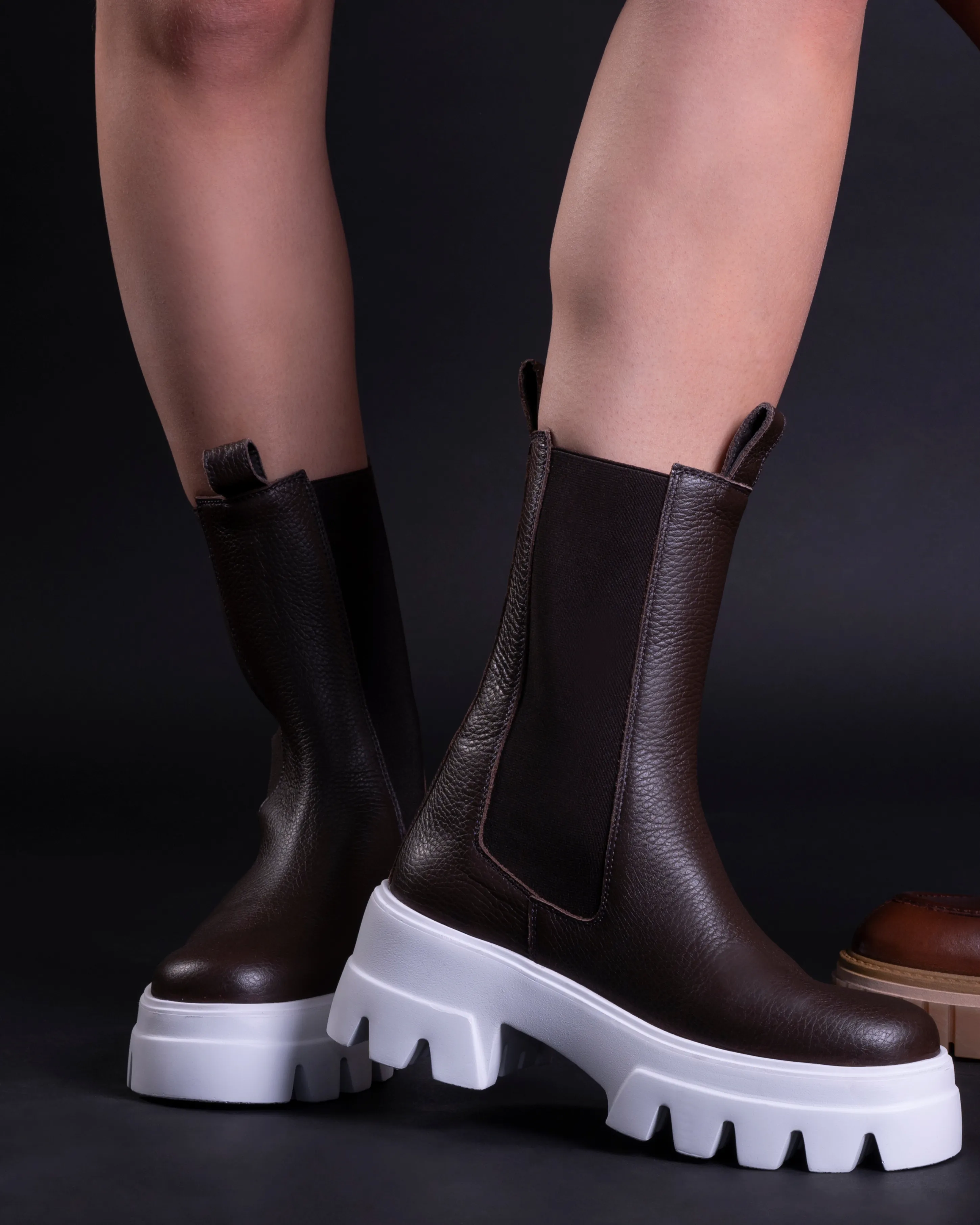 All-Weather Boots Layer mood Tacoma Brown Leather