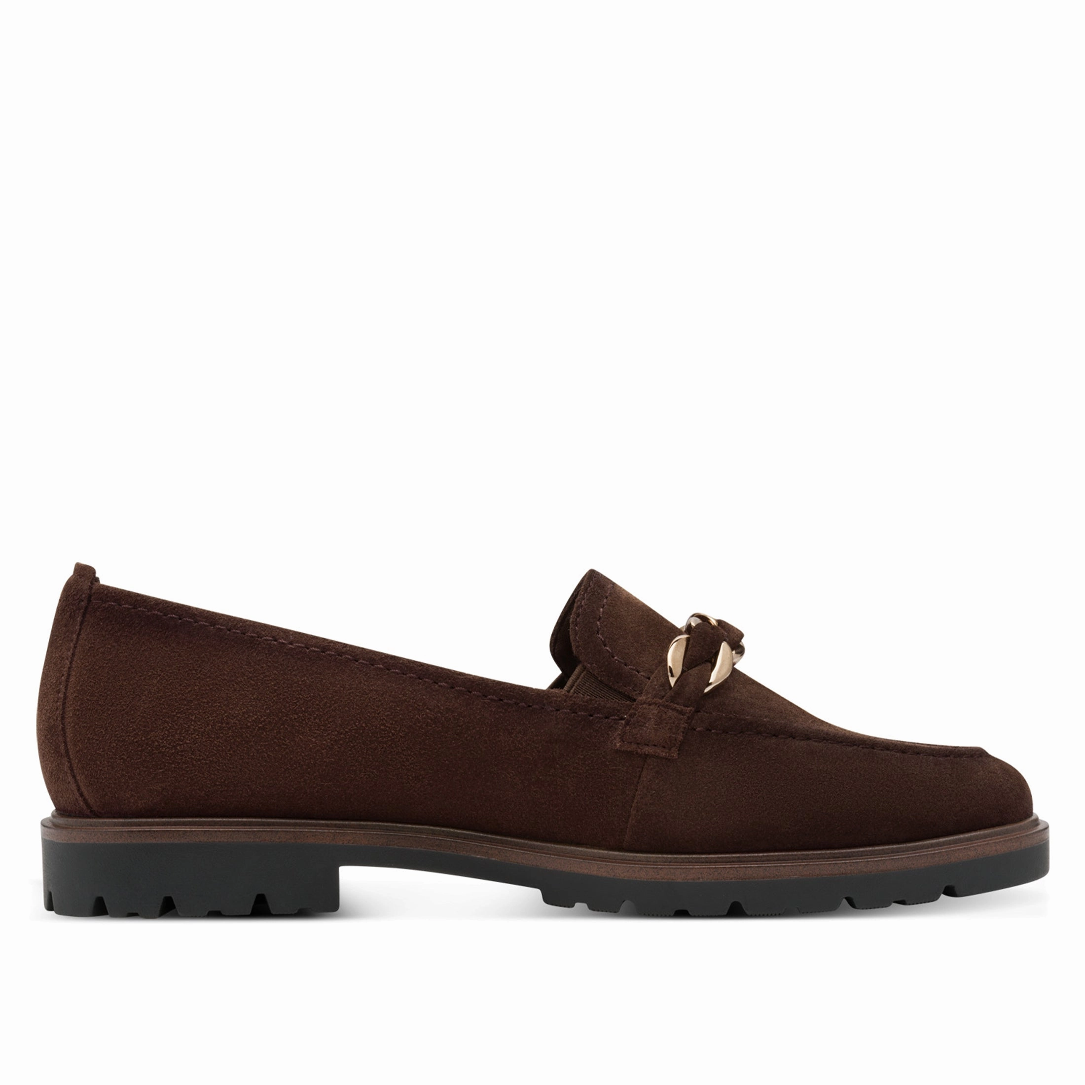 Tamaris Womens Mocca Brown Suede Leather Loafers Shoes Ground Free