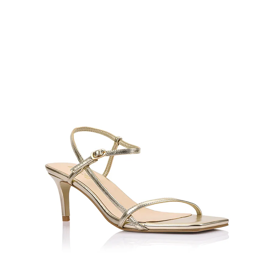Tatiana Strappy Sandals - Champagne Gold Season Favorite