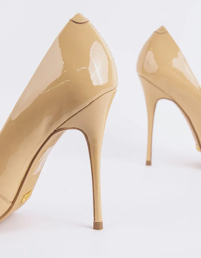 Teeva Nude Patent Cushioned heel All Day
