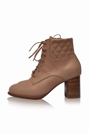 Street Style Oxfords Comfortable to walk Rising Mara Leather Heel Booties