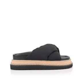 Thames Flatform Slides - Black Peace Glow Ocean Glow
