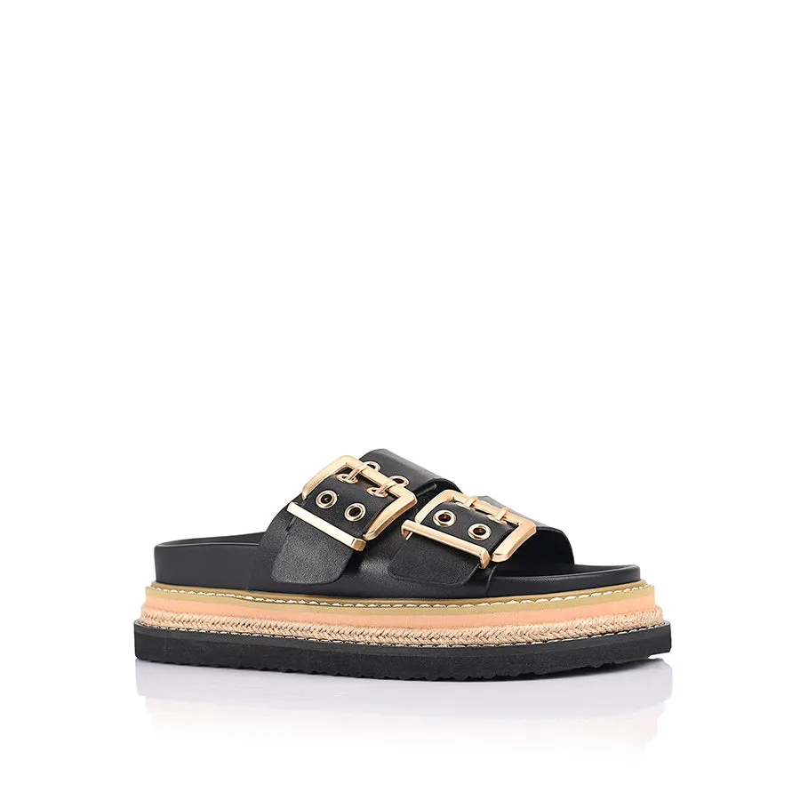 Hand Wash Thatcher Platform Slides - Black