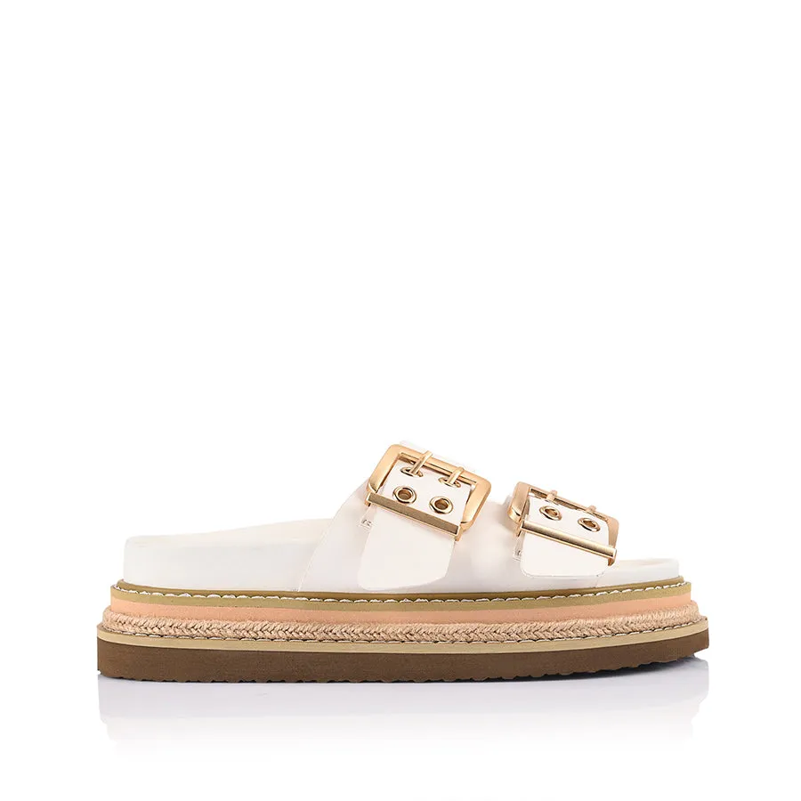 Ship Step Thatcher Platform Slides - Chalk White