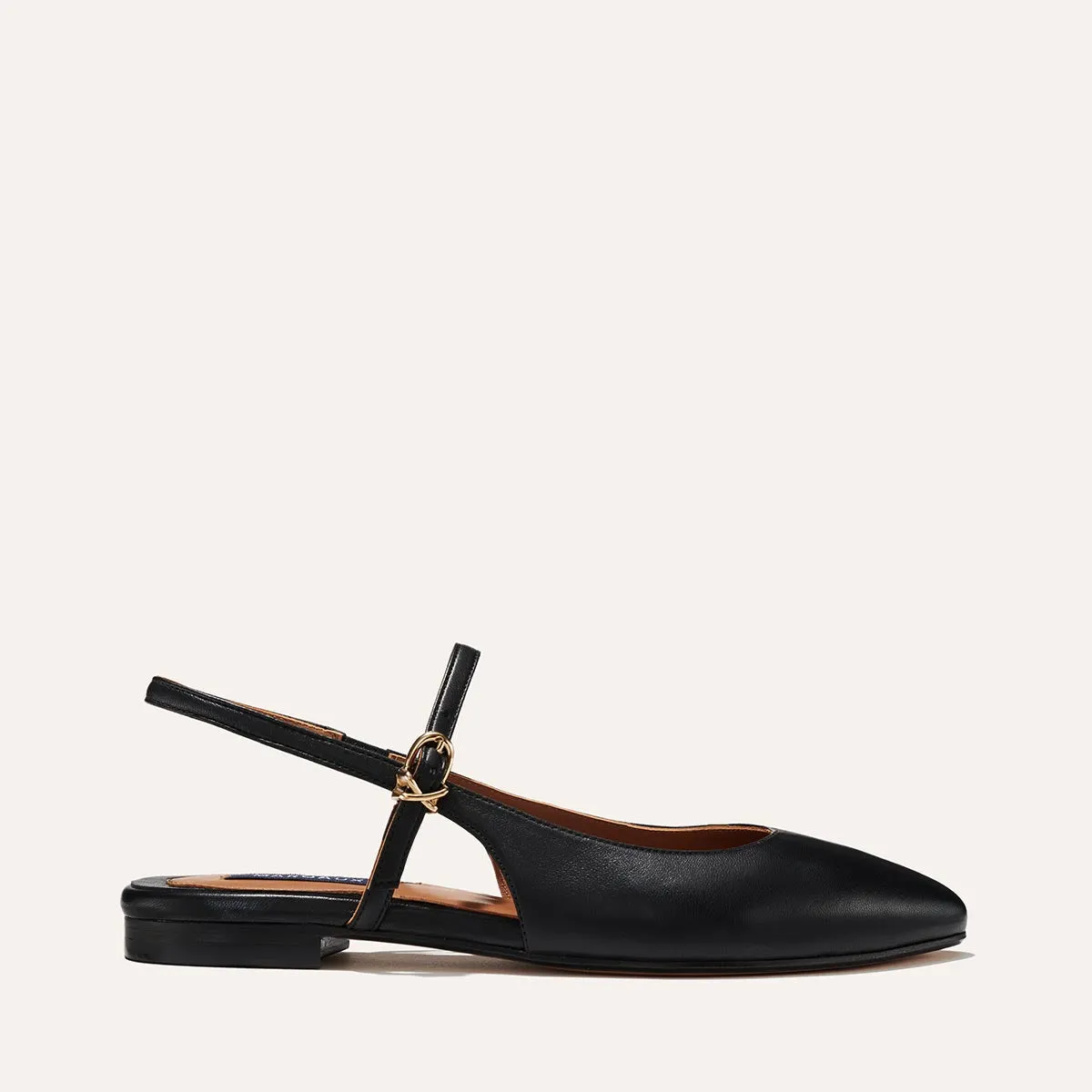 The Crosby Sling - Black Nappa Slim Comfort walking - style