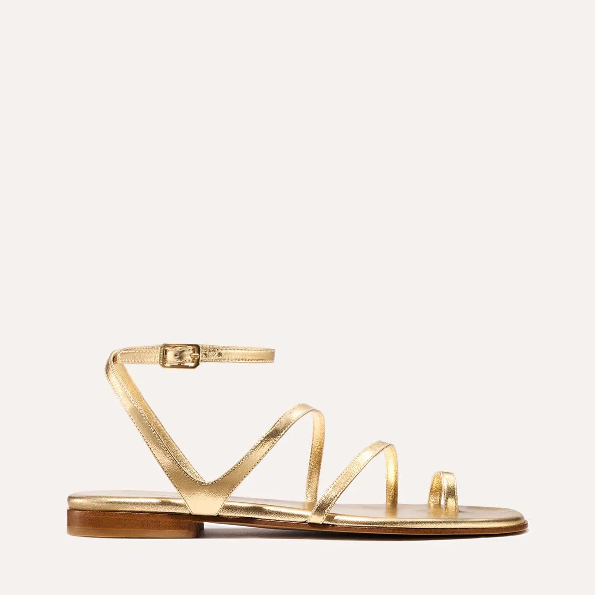Luxury boots The Positano Sandal - Gold Nappa
