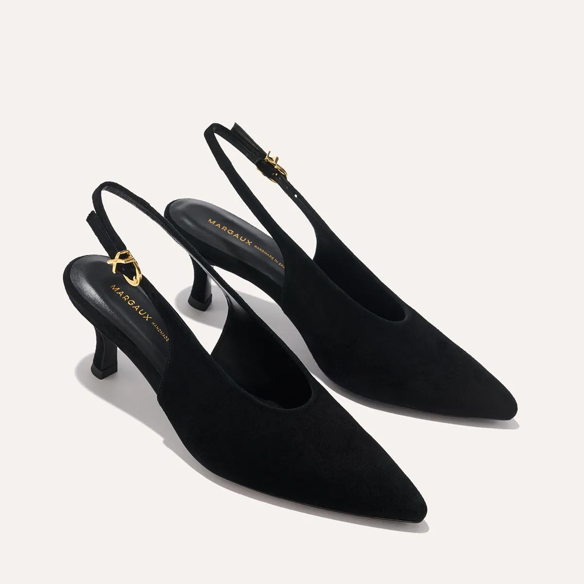 athletic chic The Prado Sling - Black Suede
