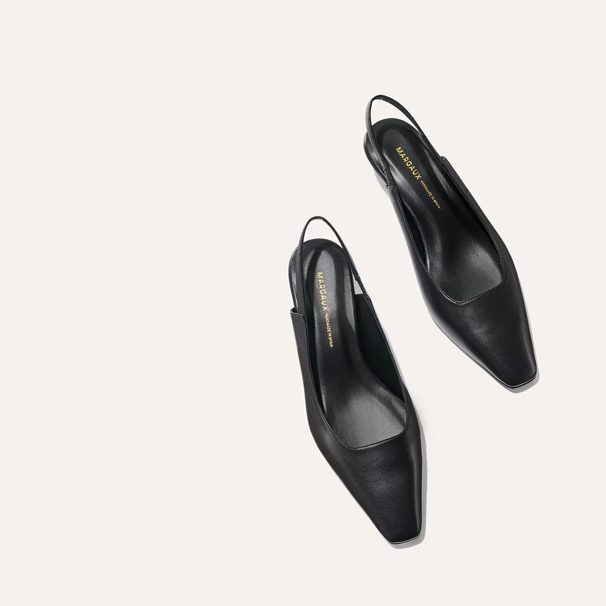 The Sofia Sling - Black Nappa slim fit