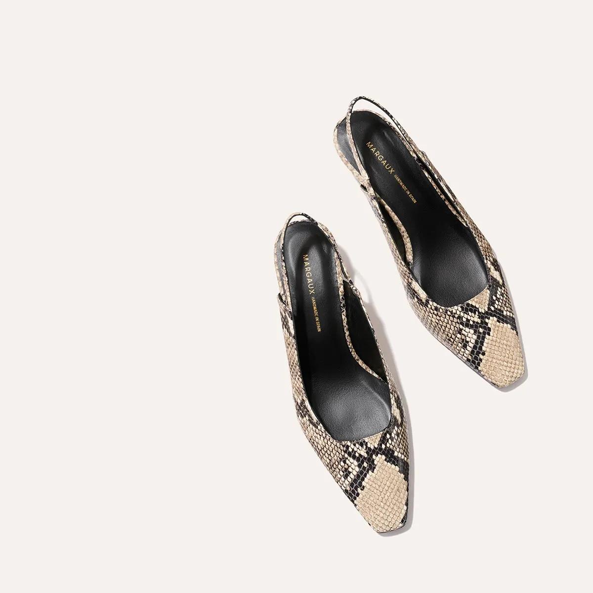 inviting The Sofia Sling - Natural Python Embossed