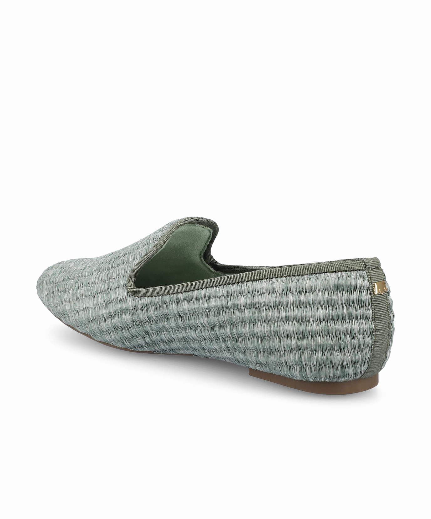 The Starling - Seafoam Raffia Soft Insole Slip-ons