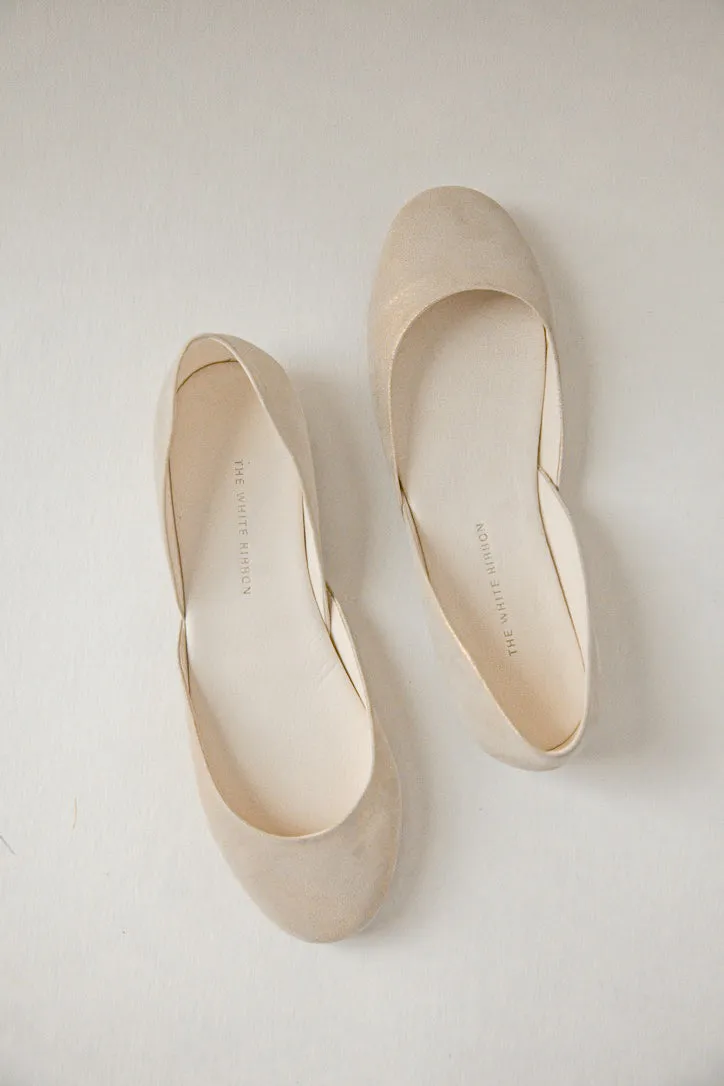 THEA BALLET FLATS - WHITE GOLD Everyday Walk