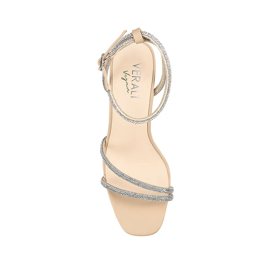 Lauren Platform Sandals - Nude Stable Step Toe Space