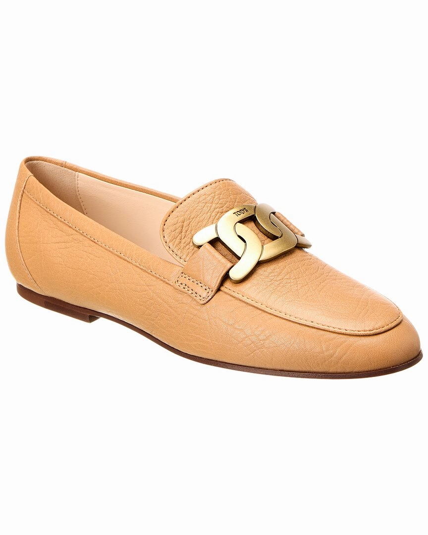Supportive Cushioning TOD??s Cuoio Leather Loafer