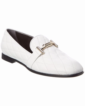 TOD??s Double T Leather Loafer Steady Step Daily Pace