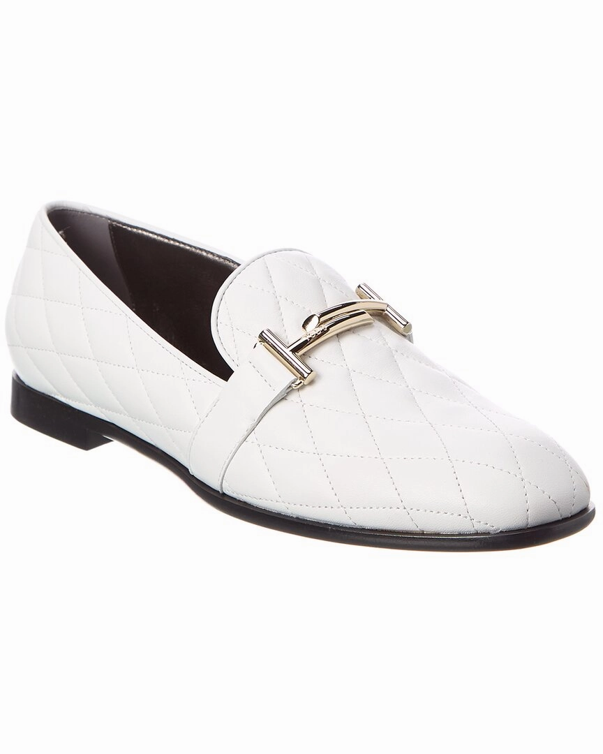 TOD??s Double T Leather Loafer Steady Step Daily Pace