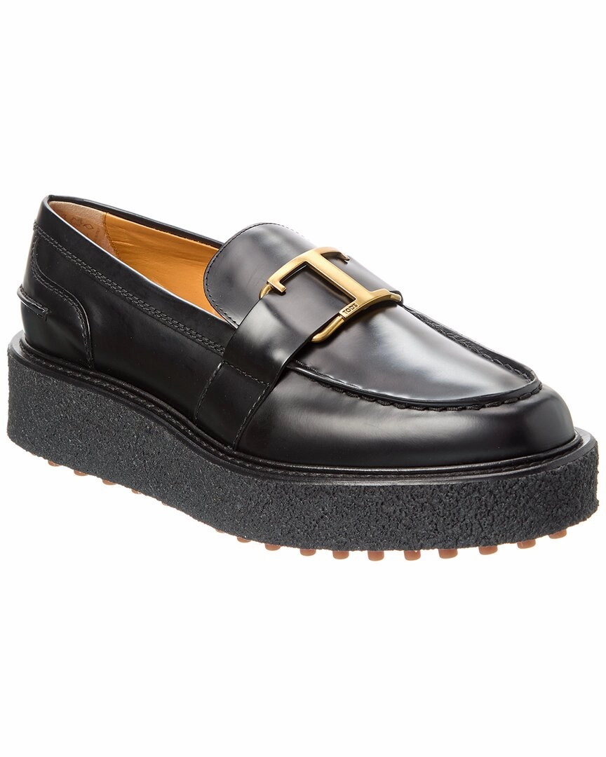 TOD??s Fondo Leather Platform Loafer Smart Path