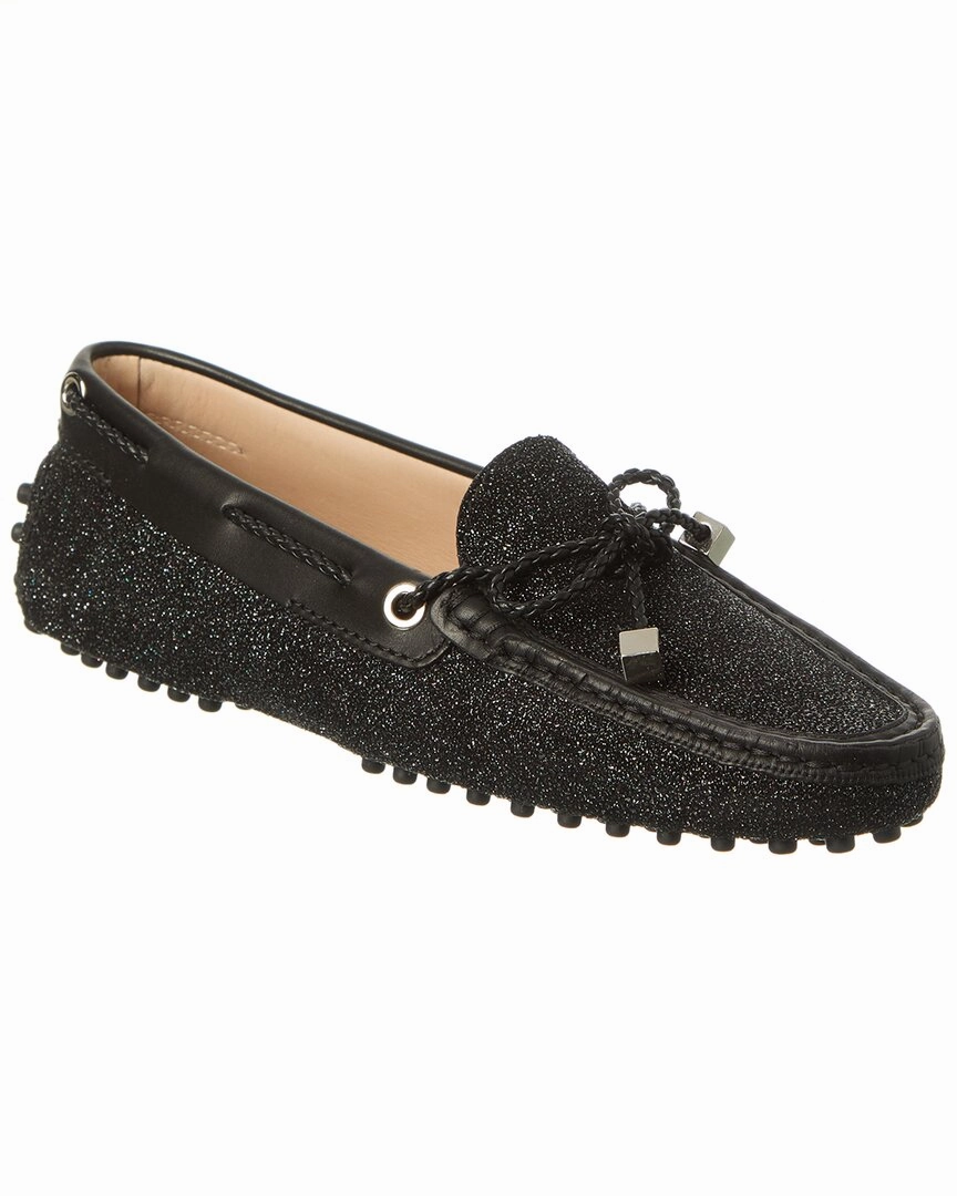 TOD??s Glitter Leather Loafer Sole Neat Bright Lane