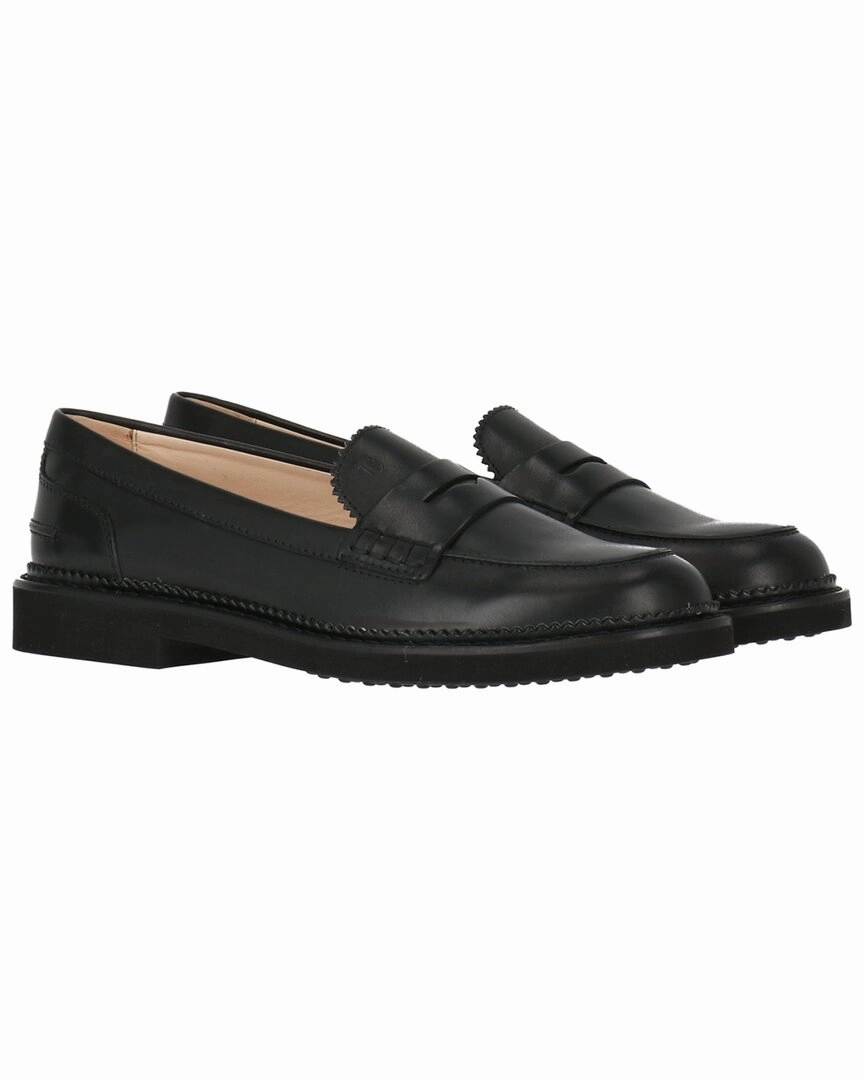 TOD??s Gomma Pesante Leather Loafer Happy Walk Open Guard