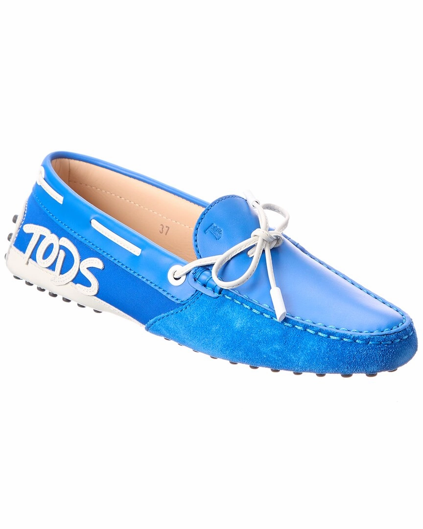 Grip Sure TOD??s Gommino Leather & Suede Loafer