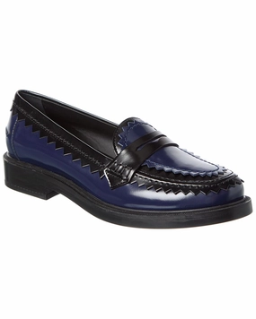 Casual Padding Wide Path TOD??s Leather Loafer