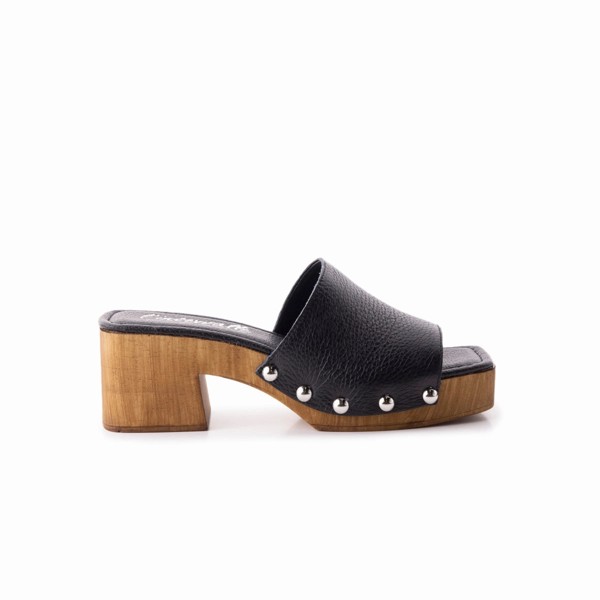 Maja Black Leather Quick Beach Wear