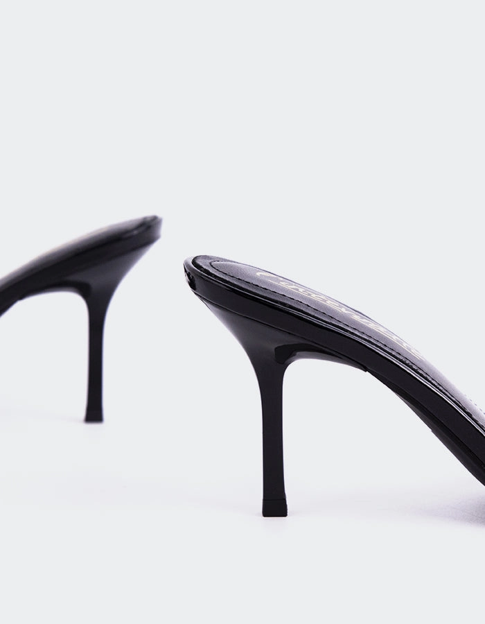 Synthetic Upper Hedel Black Patent