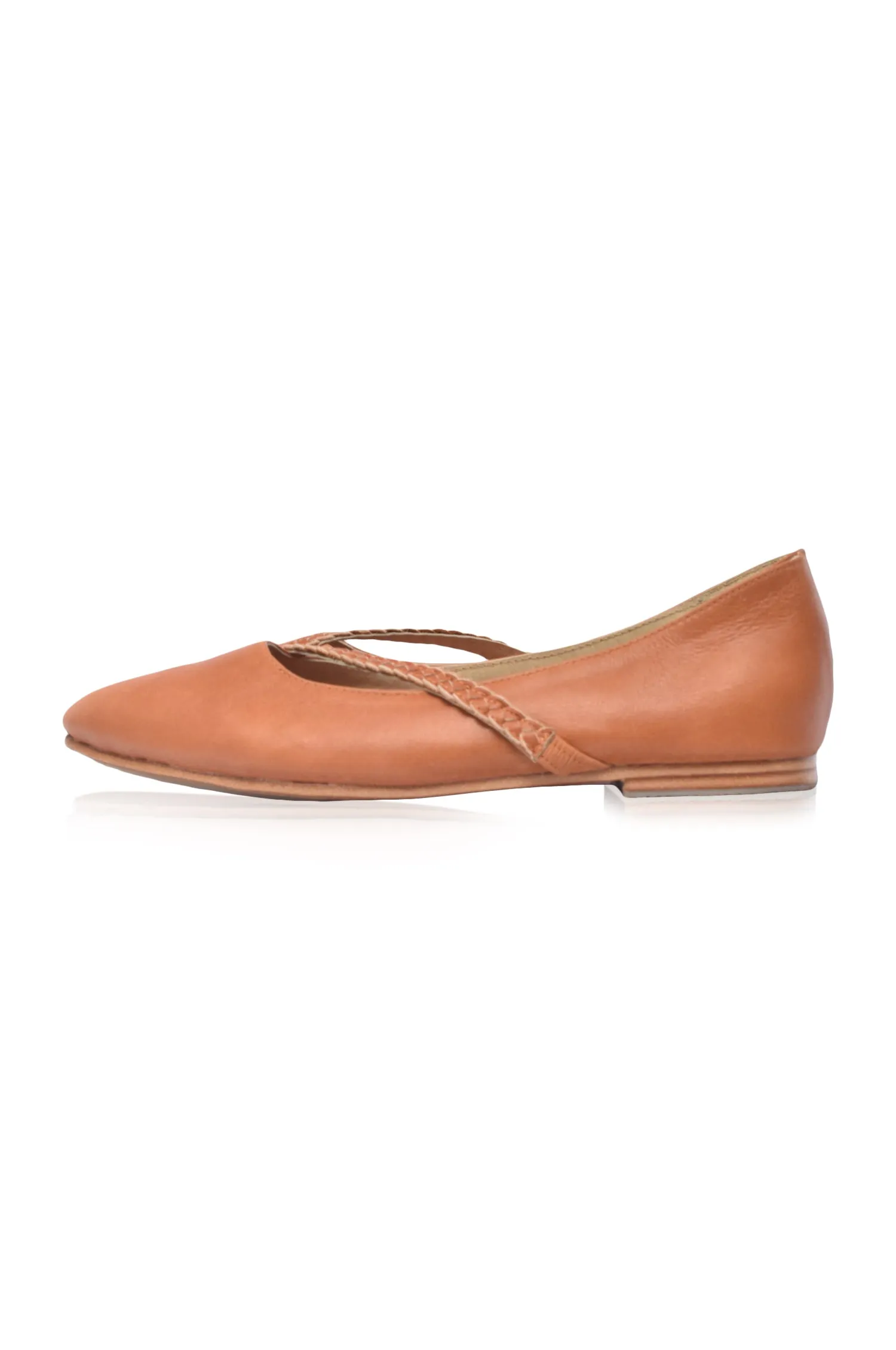 Secure Step Versatile Footwear Style Orenda Elegant Leather Ballet Flats