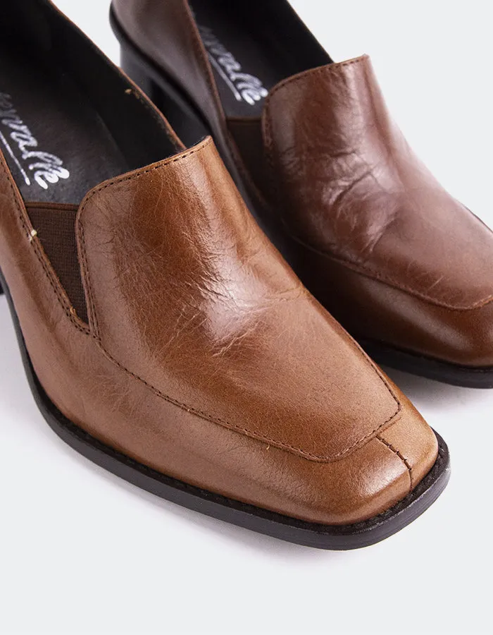 Gabiano Chestnut Leather Comfort Padding Luxury Footwear for Men