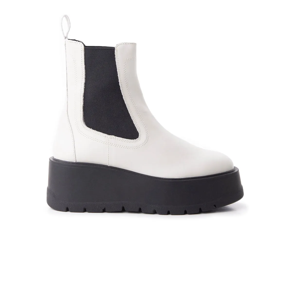 Office Readyfit Classic Boot Look Imola Off White Leather