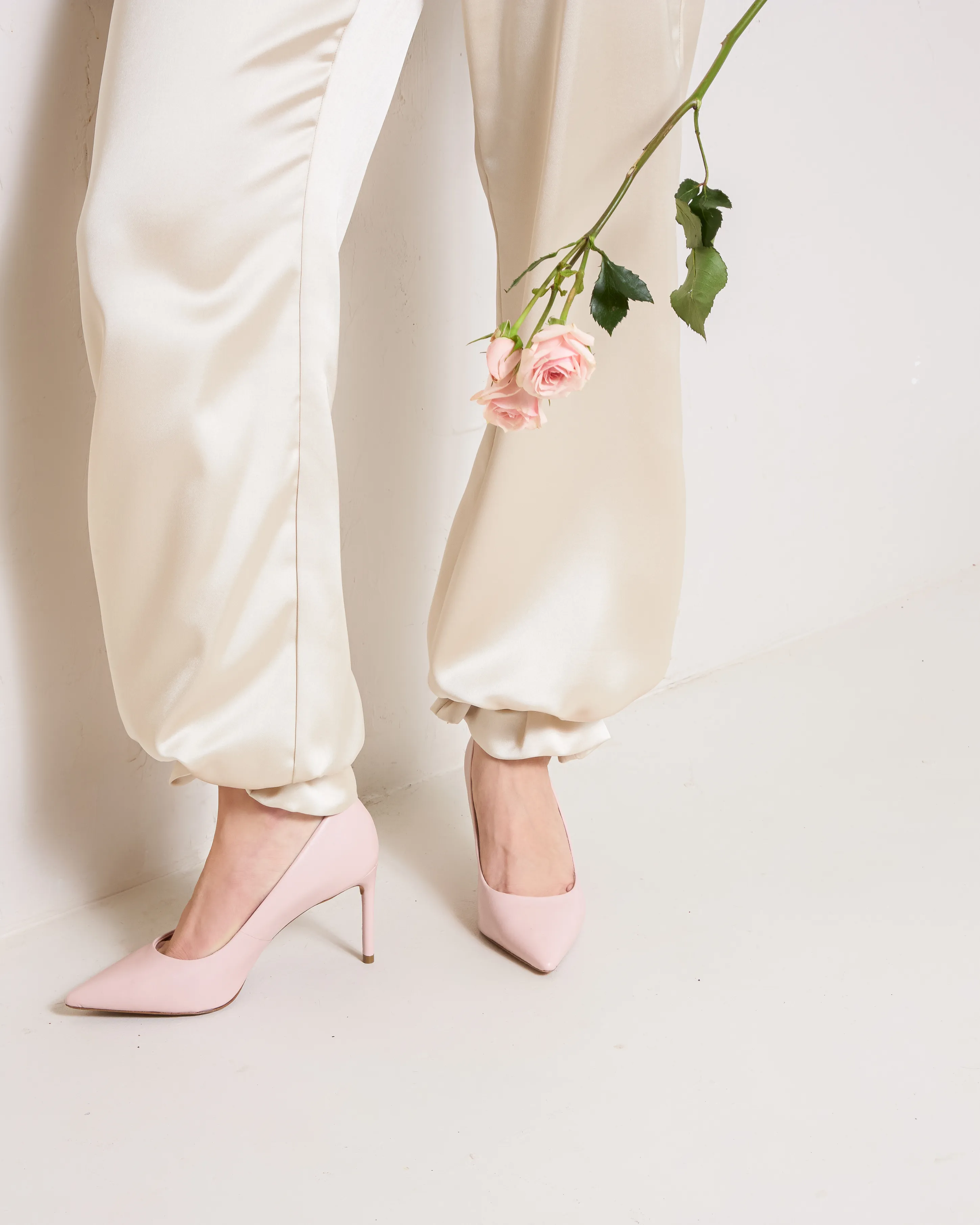 Zinnia Pink Leather Mood Ready Adjustable Heel Sandals