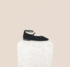 Nola Almond -Black Suede City Cool