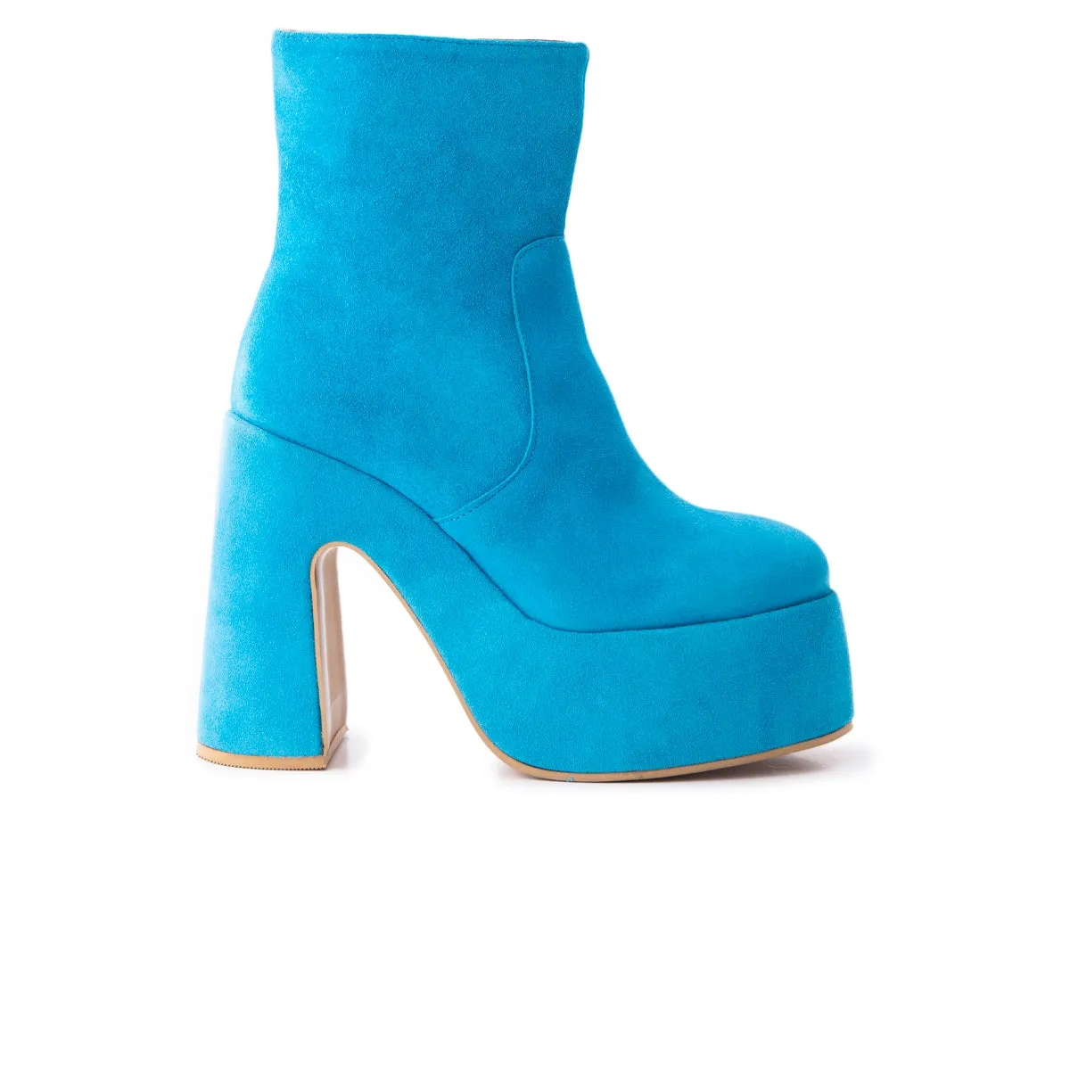 Daze Blue Suede Trendy Step