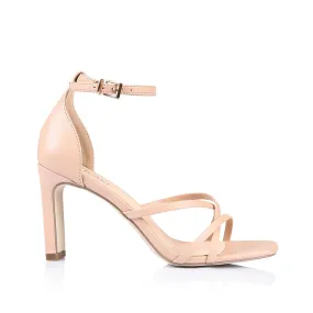Kingdom Block Heel Sandals - Nude Smooth Even Step