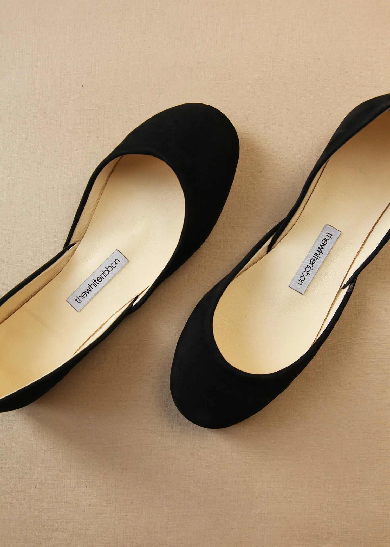 Ring Glow Dance Glow THEA BALLET FLATS ?C BLACK NUBUCK