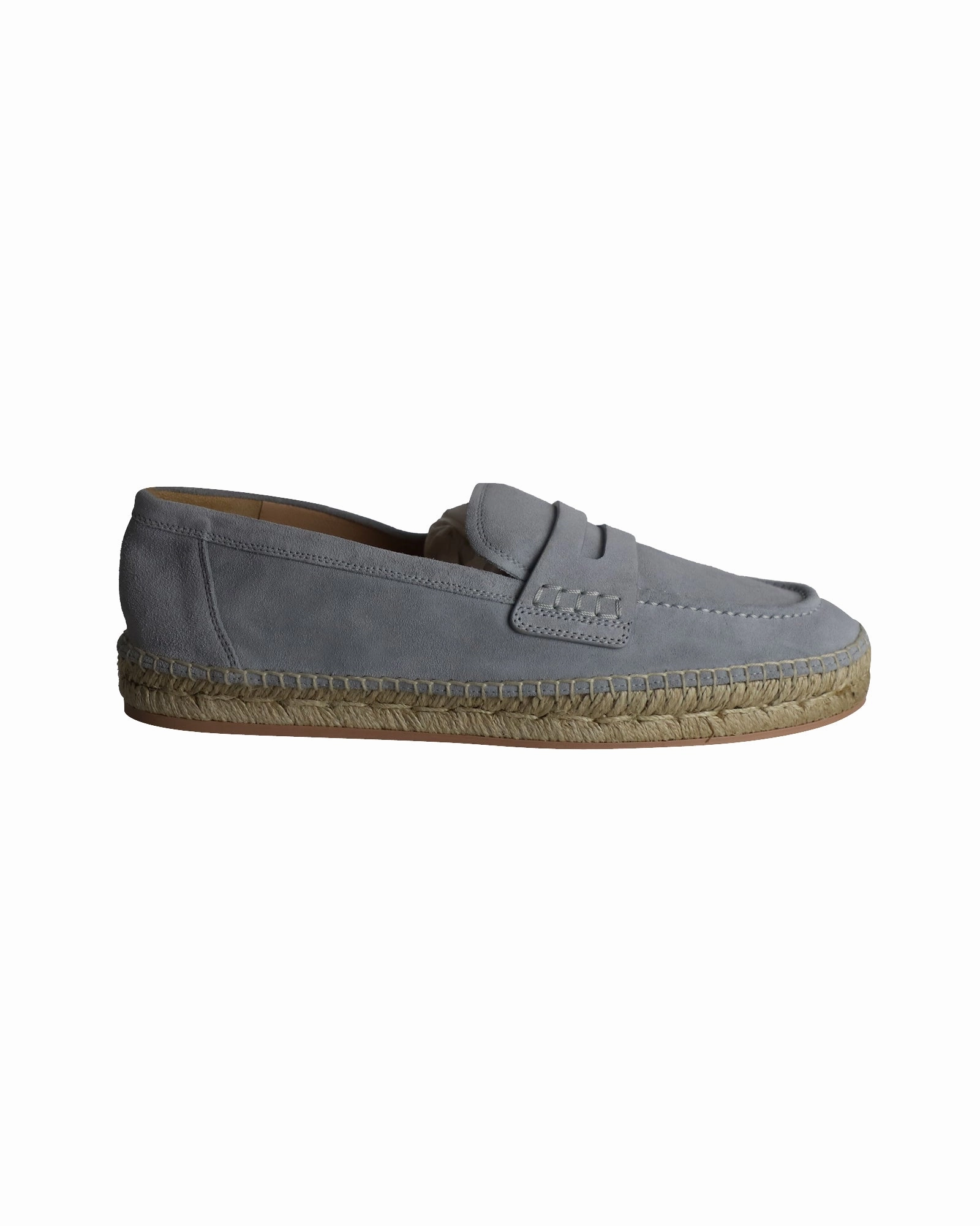 Gianvito Rossi Lido Loafers in Grey Suede Air Cushion