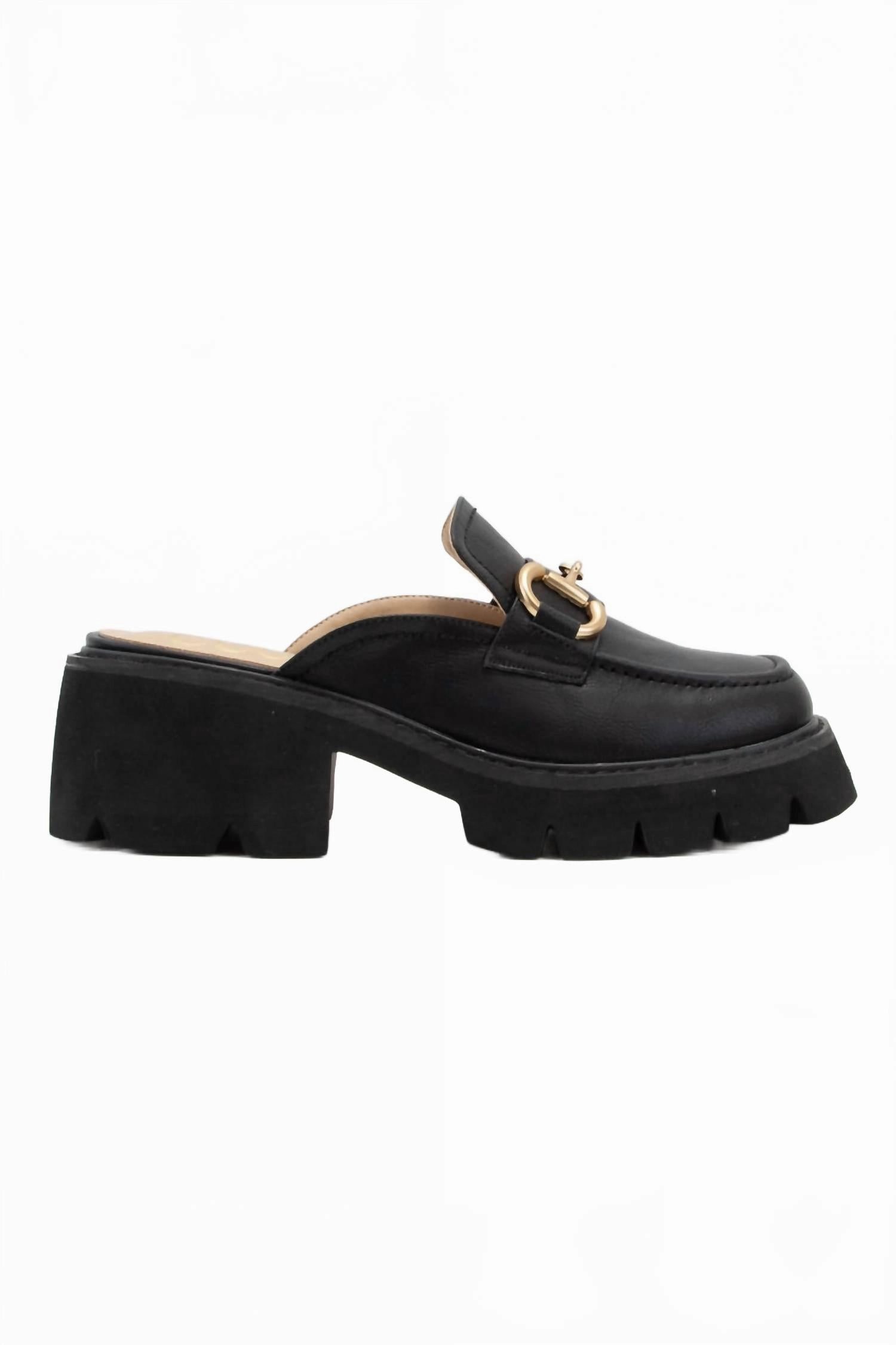Women's Lynn Chunky Loafer In Black Effortless Design