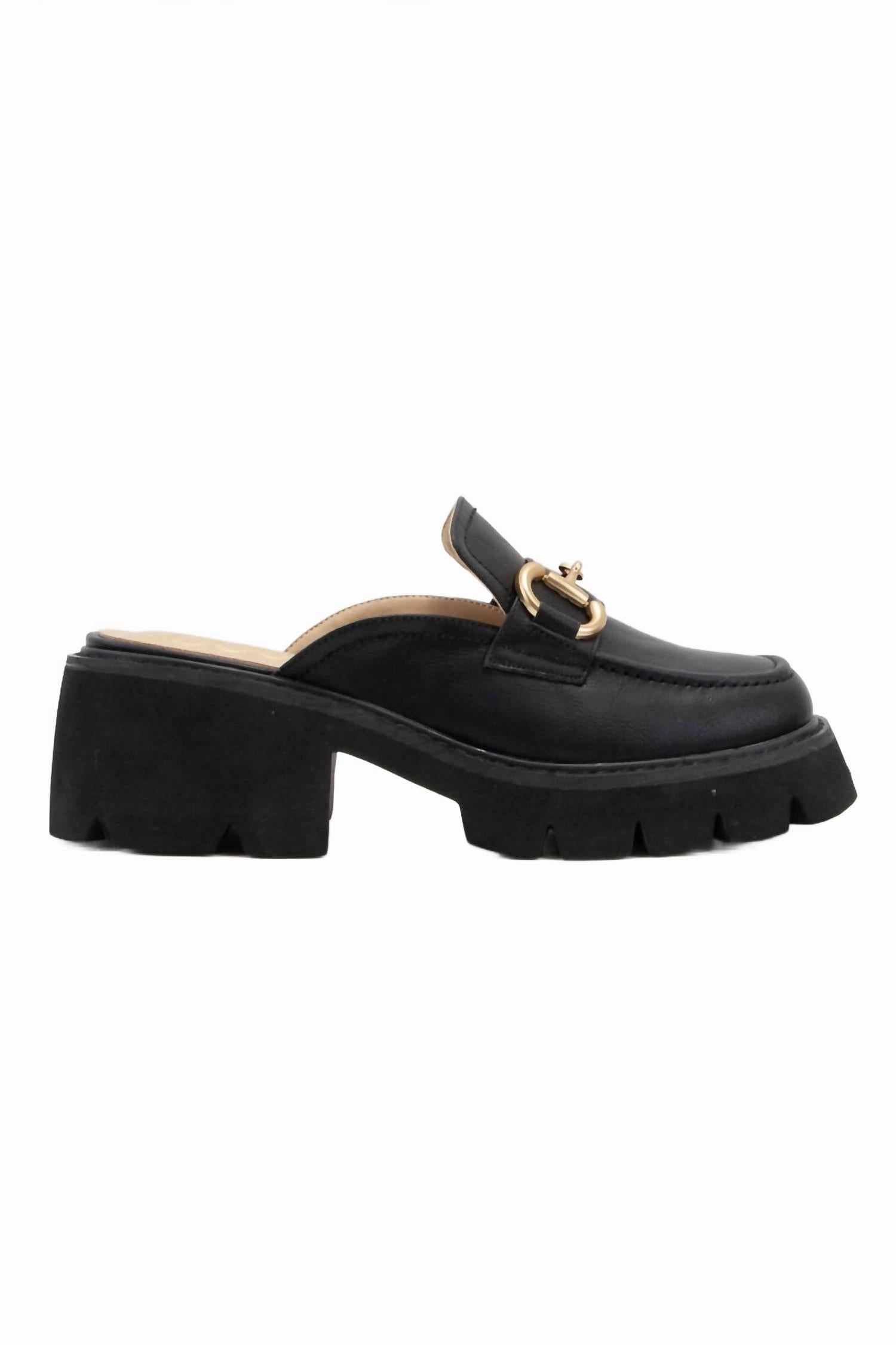 Market Walks Tight Fit Women's Lynn Chunky Loafer In Black