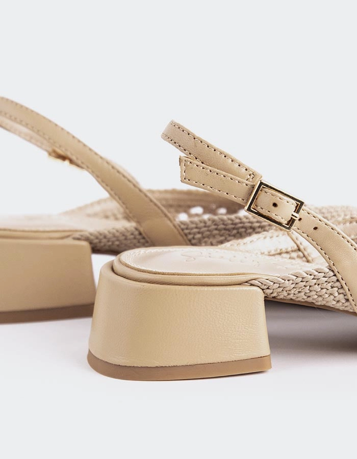 Liang Nude Chic Sandals for Day Adjustable Straps