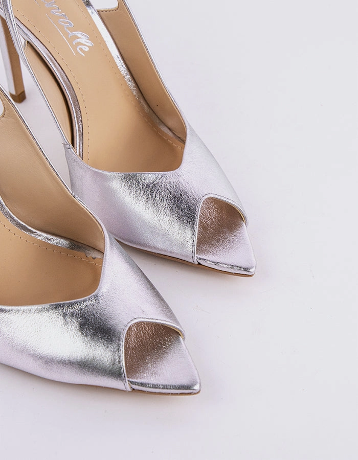 Twylla Silver Leather Breathable