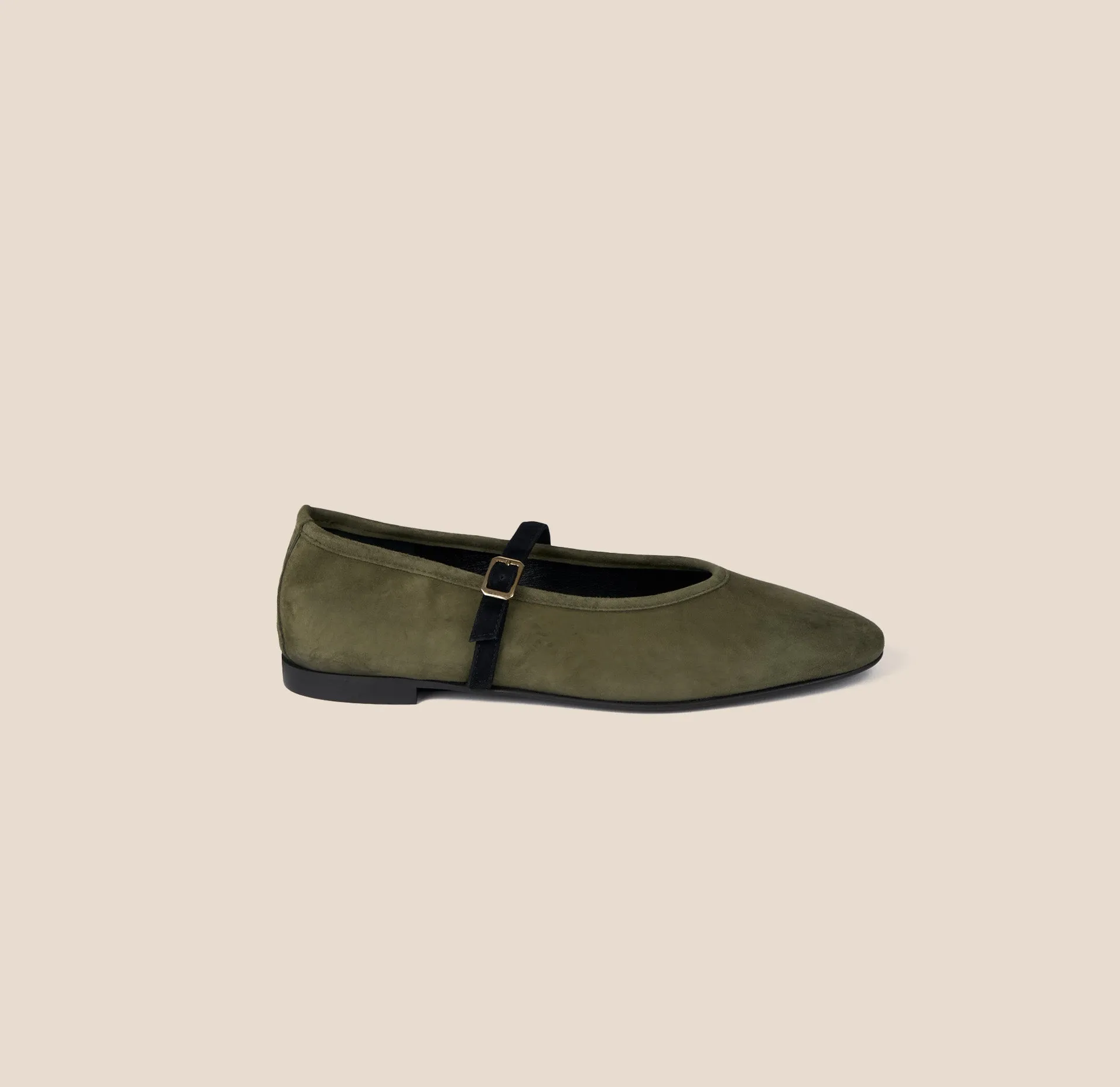 Country Step Cori - Army Green Suede
