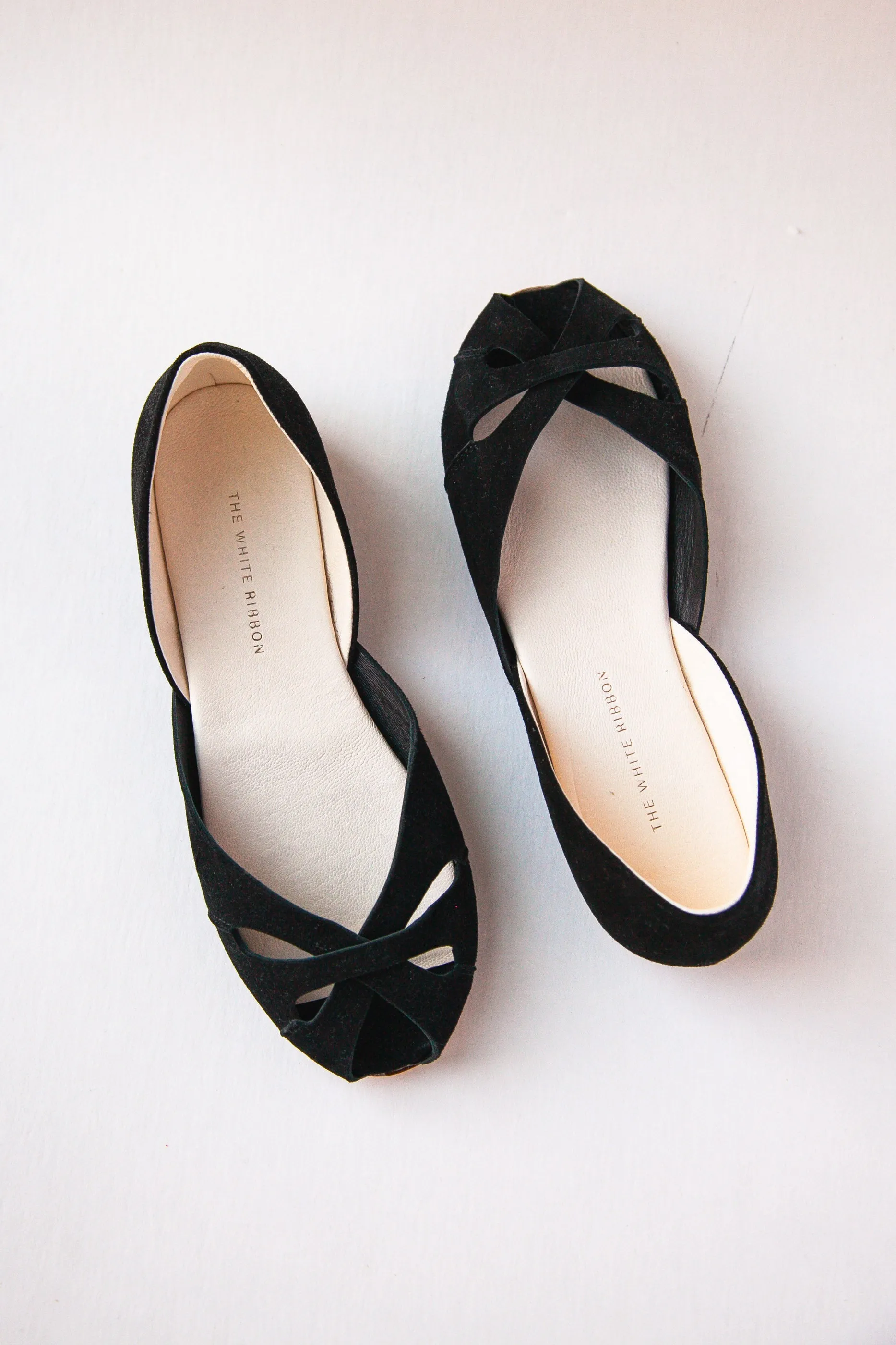 ELLA BALLET FLATS - BLACK NUBUCK Everyday Walk Elegant Step